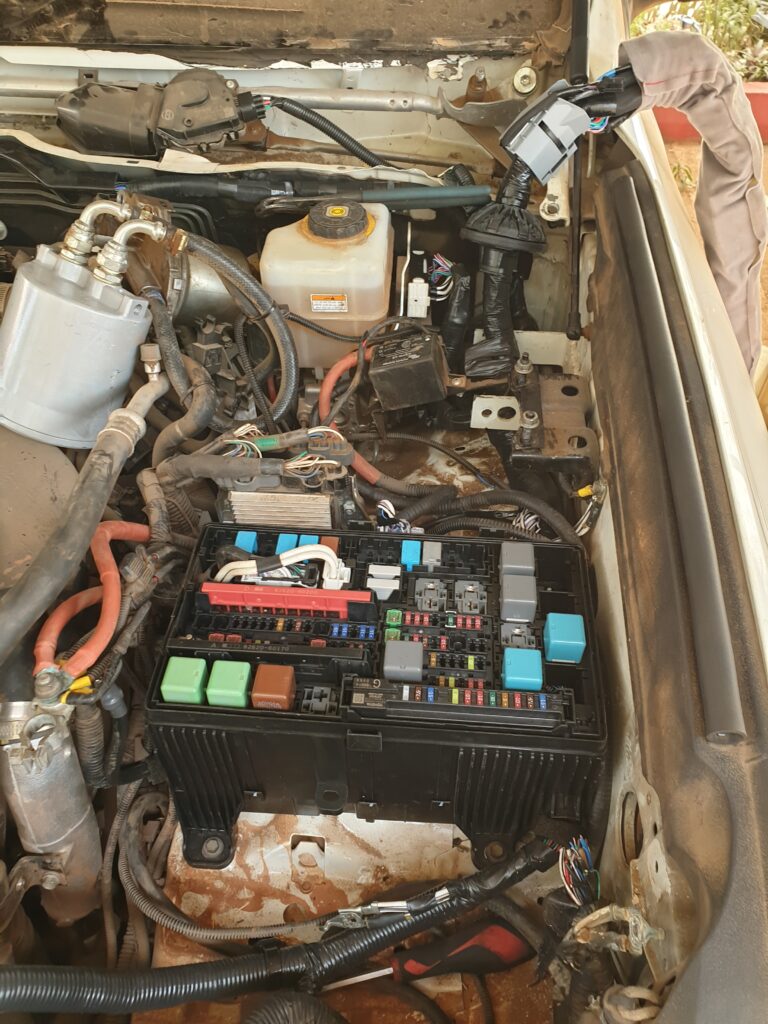 Replacing complete wire set on TLC 200 in Africa